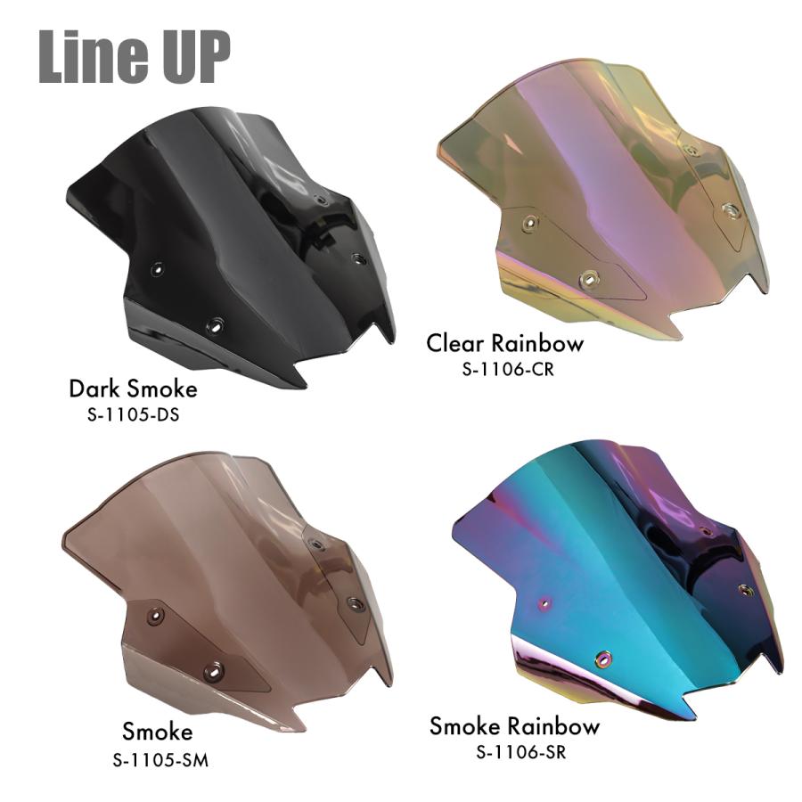 Hinaニンジャ1000sx純正用品ラージスモークシールド Hina