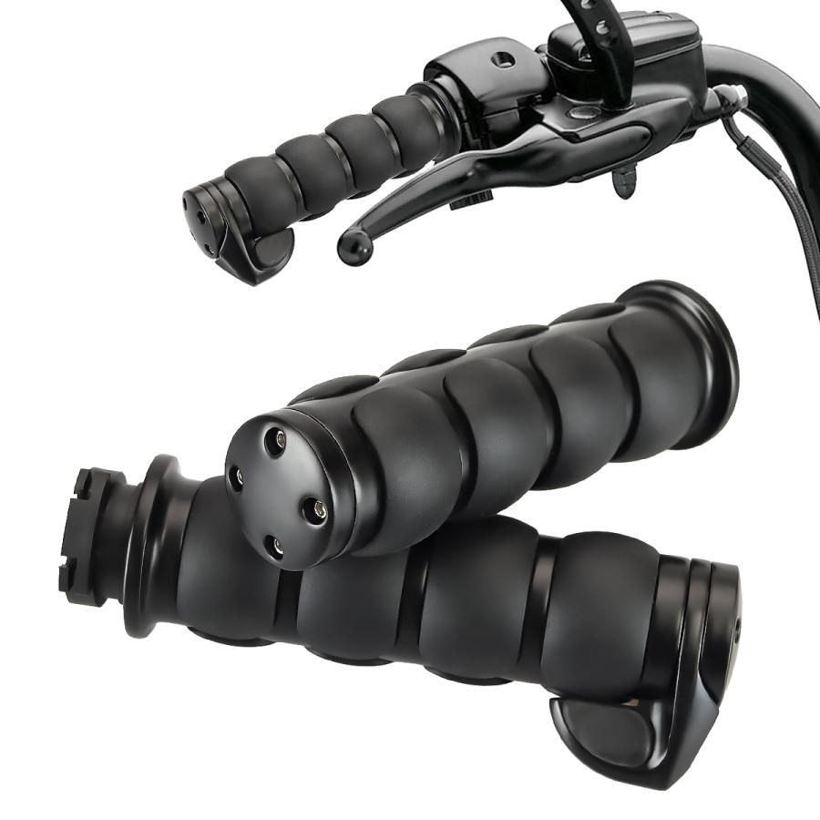 バイク用 ハンドル グリップ 1インチ レブル250 ハーレー バーエンド