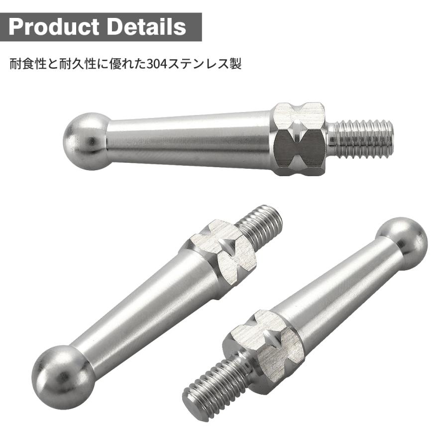 バンクセンサーボルト 40mm 汎用 M6x10mm P1.0 ステンレス製 シルバー