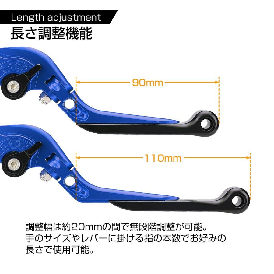カワサキ Z900RS レバー セット 可倒式 角度調整 長さ調整 機能 カワサキ Z900RS レバー セット 可倒式 角度調整 長さ調整 機能