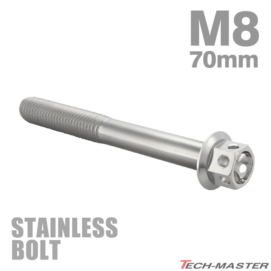 ステンレスボルト M8×70mm P1.25 六角ボルト フラワーヘッド