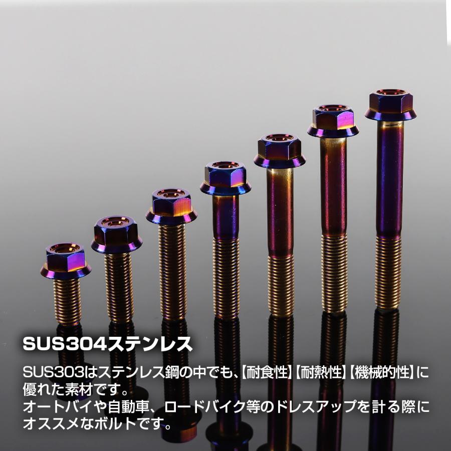 ステンレスボルト M10×20mm P1.25 フランジ付き 六角ボルト CNC ヘキサゴンヘッド 焼きチタンカラー TB1192 | TECHーMASTER | 01