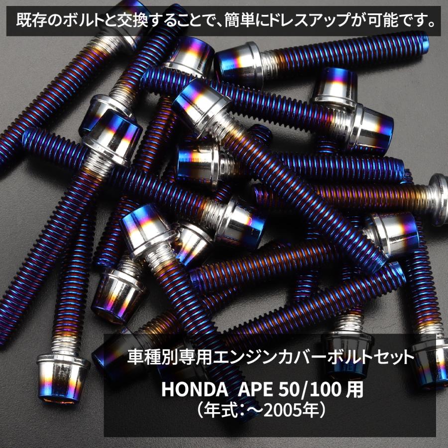 エイプ50 キャブ　エンジンケースセット tmst_tb6153