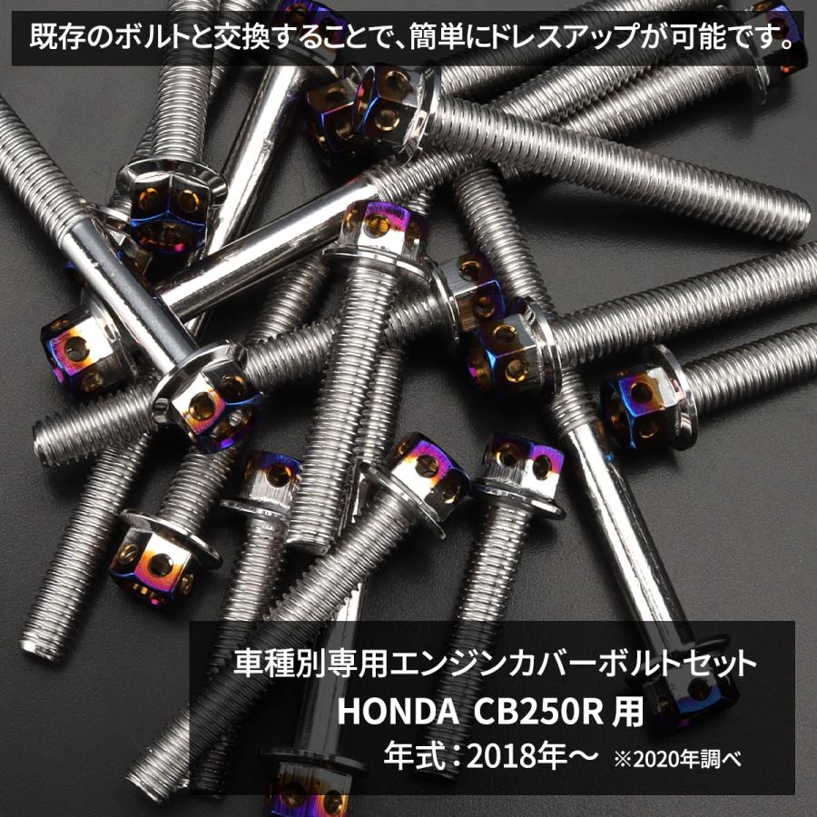 TECHーMASTER CB250R エンジンカバー クランクケース ボルト 31本