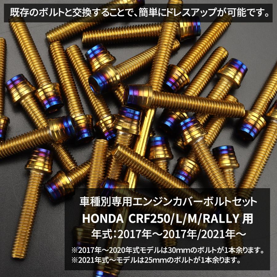 TECHーMASTER CRF250/L/M/RALLY エンジンカバー クランクケース ボルト