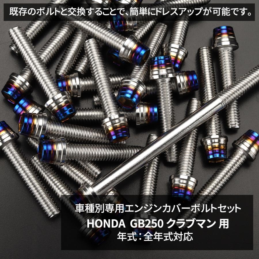 TECHーMASTER GB250 クラブマン エンジンカバー クランクケース ボルト