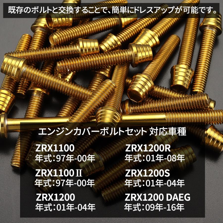 カワサキ ZRX1200/DAEG ZRX1100専用 ボルト エンジンカバー カワサキ ZRX1200/DAEG ZRX1100専用 ボルト エンジンカバー
