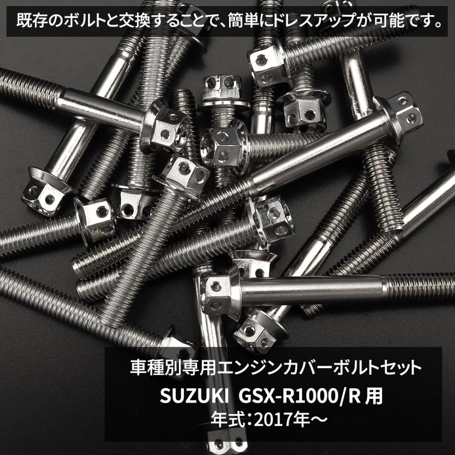 スズキ GSX-R1000/R エンジンカバー クランクケース ボルト 27本