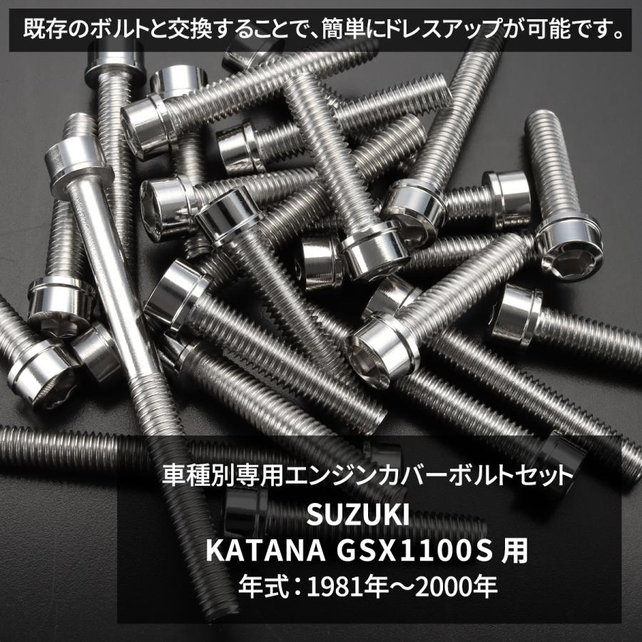 スズキ KATANA GSX1100S エンジンカバー クランクケース ボルト