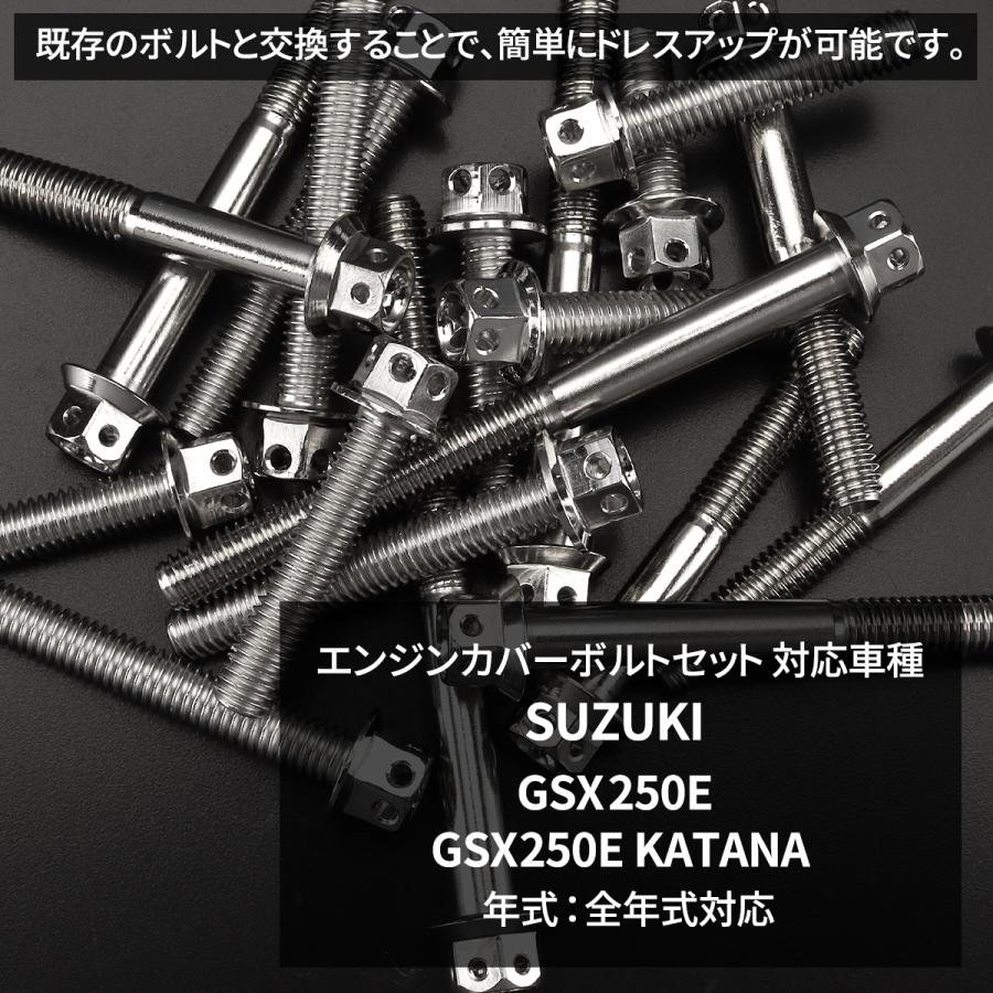 SUZUKI GSX250E クランクケース上下 スズキ [Y-250325-13] TECHーMASTER（テックマスター） GSX250E KATANA エンジンカバー