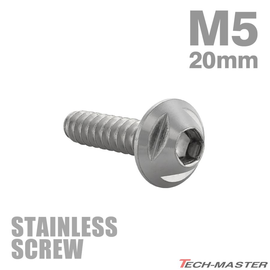ステンレスネジ M5×20mm タッピングビス 六角穴 トライアングルヘッド
