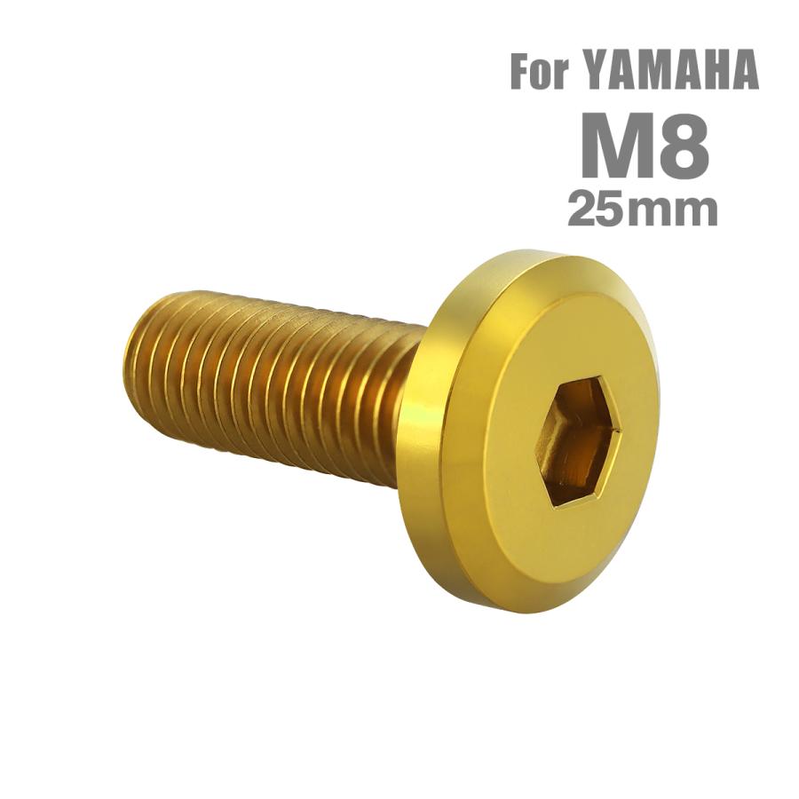 ブレーキディスク ローターボルト M8×25mm P1.25 ヤマハ用 フラット