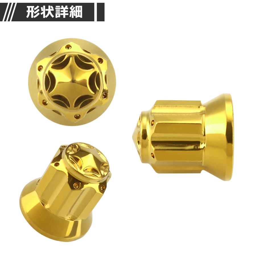 マフラーナット M6 P1.0 SUS304 ステンレス エキゾーストナット ドーム型 ゴールドカラー 1個 TF0179 | ブランド登録なし | 02