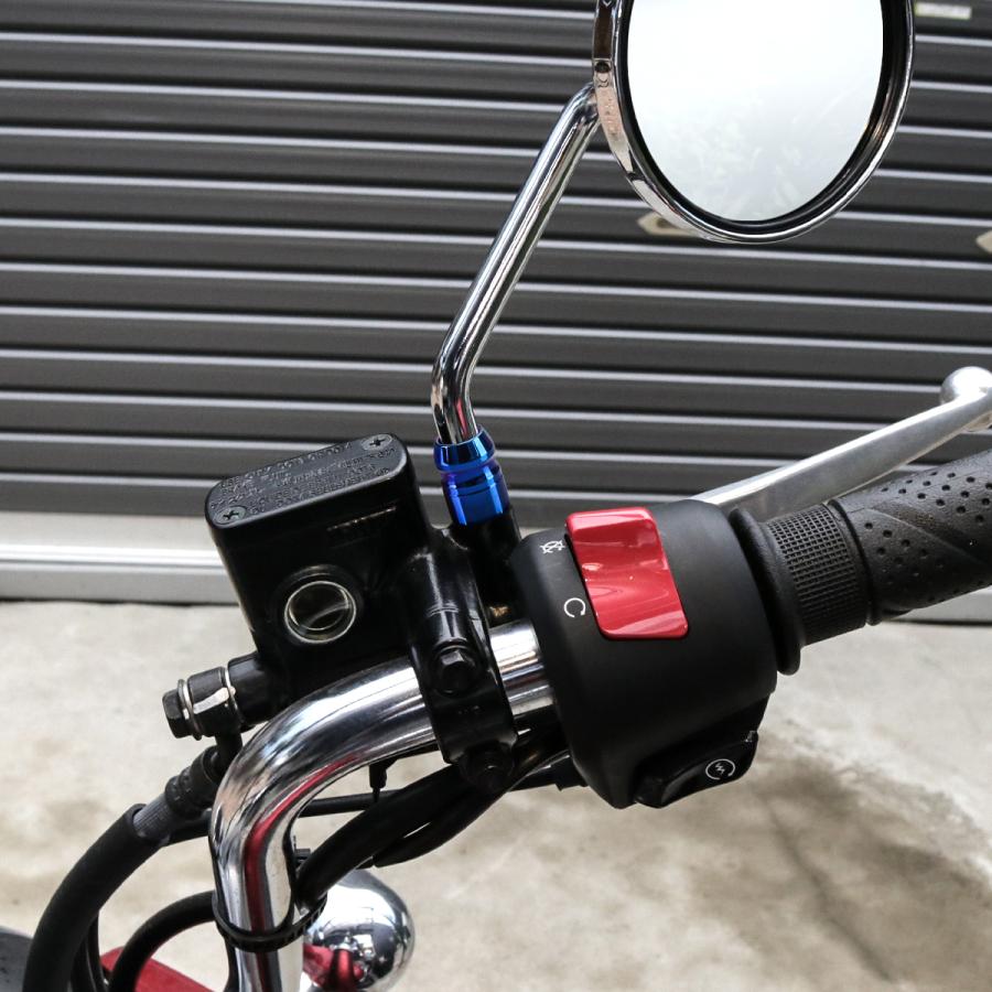 バイク ミラー アームスリーブ 正ネジ M10 P1.25 ホンダ車 汎用 焼きチタンカラー 2個セット TH0131 | ブランド登録なし | 01