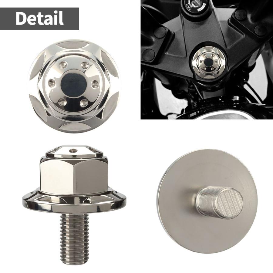 ステアリング ステムボルト M10 P1.25 汎用 ステンレス製 シルバー TH0138 | ブランド登録なし | 01