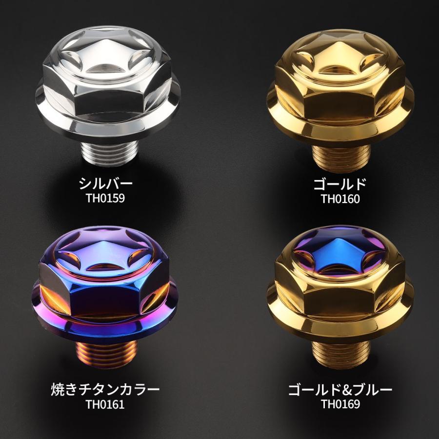 ステアリング ステムボルト M16 P1.50 スターヘッド SUSステンレス 焼チタンカラー TH0161 | ブランド登録なし | 03