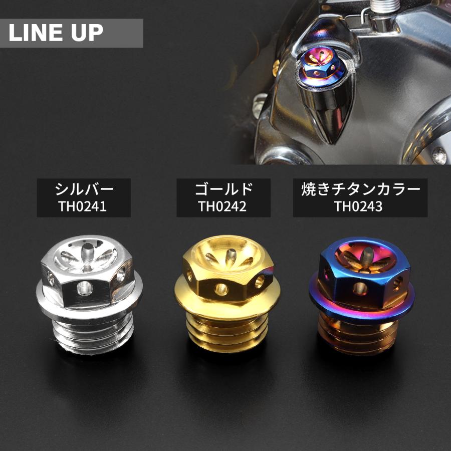 ホンダ／日産  ホイール型  オイルフィラーキャップ　チタンカラー　新品未使用 モンキー オイルフィラーキャップ M20×P2.5mm フラワー