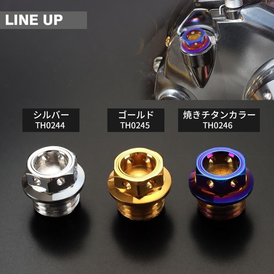 オイルフィラーキャップ M20×P2.5mm ヘキサゴンヘッド SUS304ステンレス シルバー 汎用 ホンダ カワサキ スズキ ヤマハ ドゥカティ TH0244 | ホンダ | 02