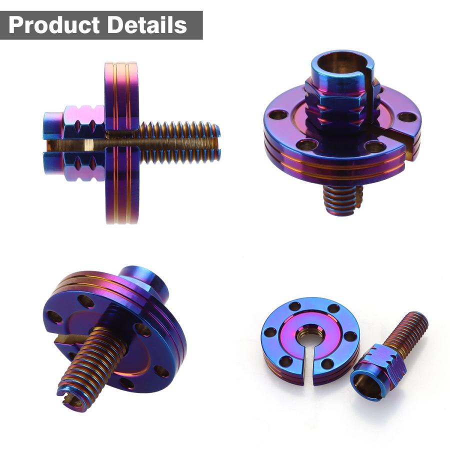 クラッチケーブル アジャスター 汎用 M8 P1.25 ステンレス 焼きチタンカラー TH0397 | ブランド登録なし | 02