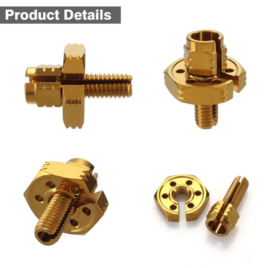 クラッチケーブル アジャスター 汎用 M8 P1.25 ステンレス ゴールド TH0405 | ブランド登録なし | 02