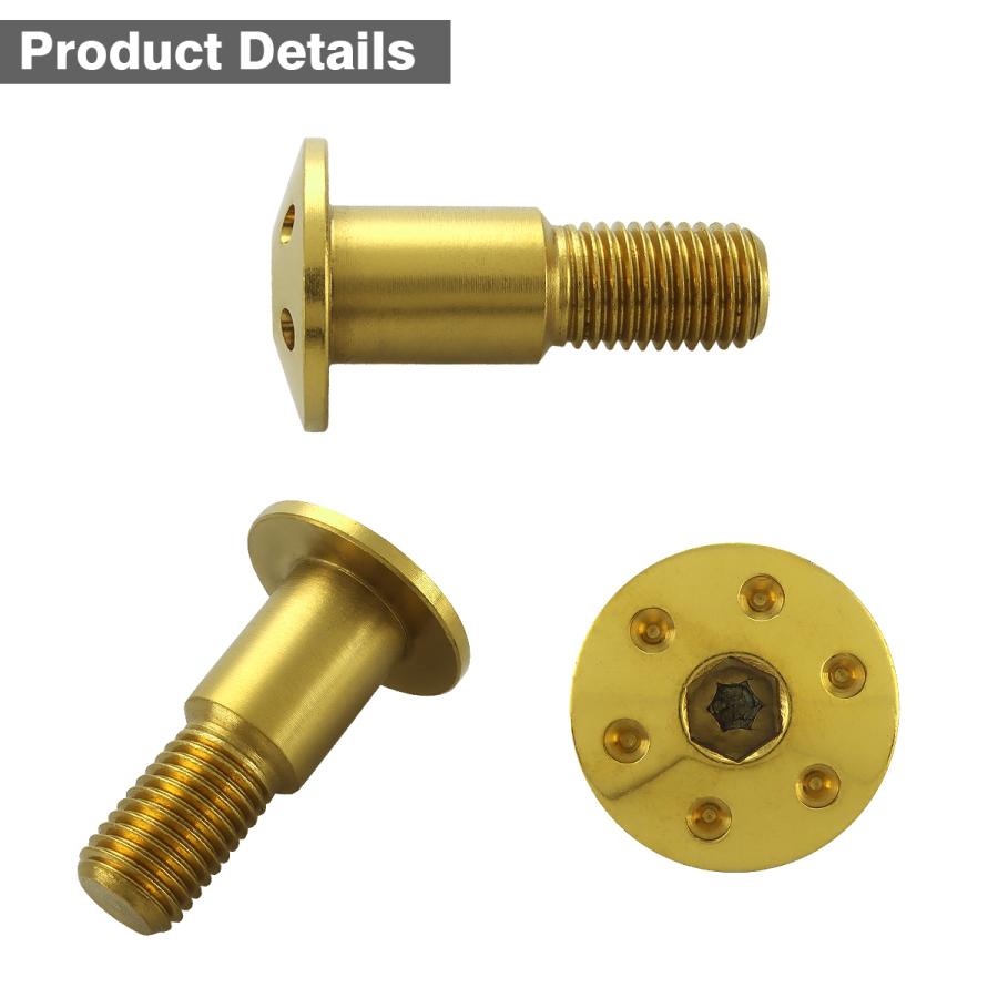 サイドスタンド ピボットボルト M10 P1.25 ホンダ車用 ステンレス製 ゴールドカラー TH0456 | ブランド登録なし | 02