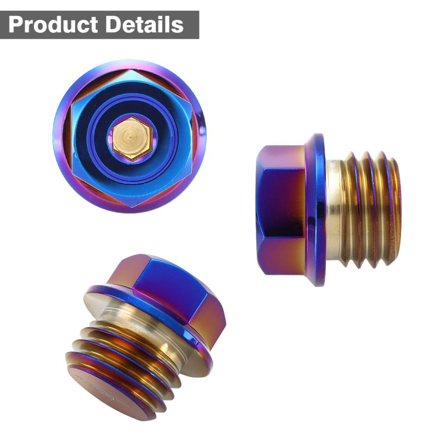 オイルフィラーキャップ M20×P2.5mm ヘキサゴンヘッド 六角穴付き SUS304ステンレス 焼きチタンカラー 汎用 ホンダ カワサキ スズキ ヤマハ ドゥカティ TH0487 | ホンダ | 02