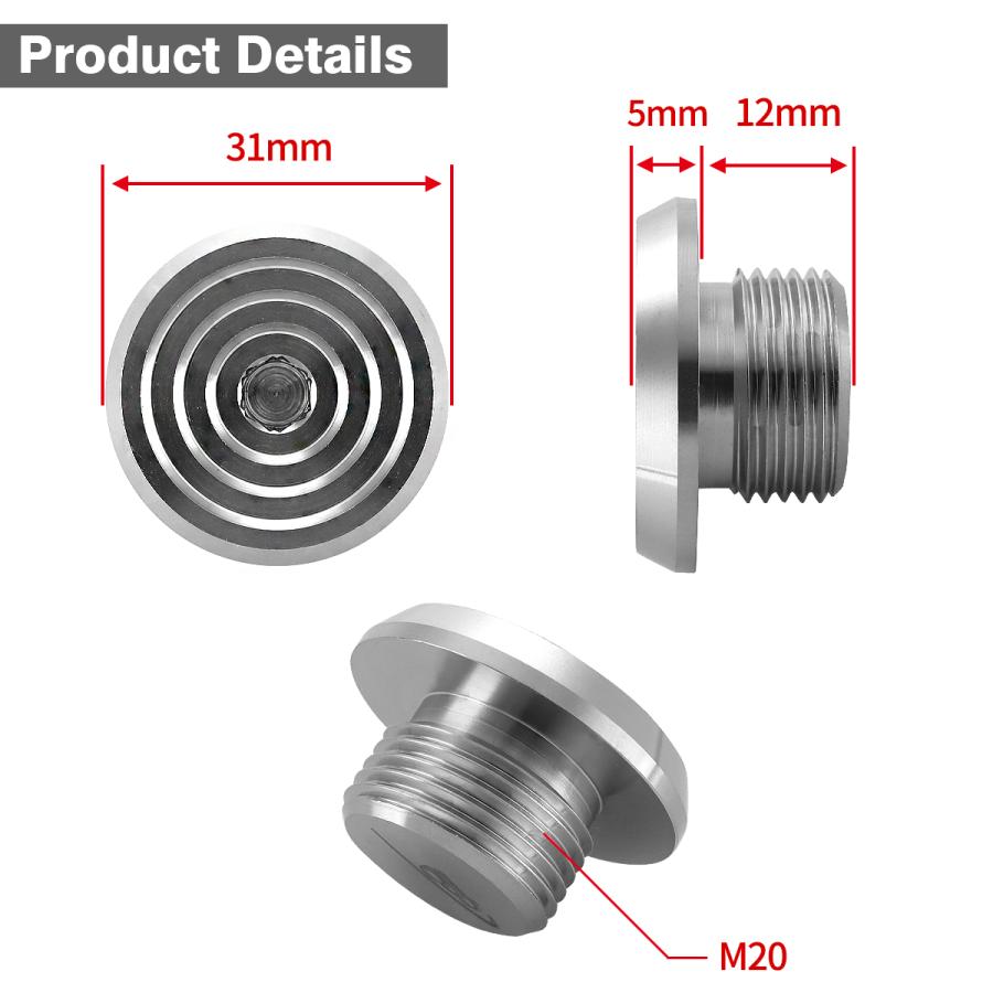 オイルフィラーキャップ M20 P1.5 汎用 スズキ車汎用 ステンレス マットタイプ シルバー TH0494 | スズキ | 03