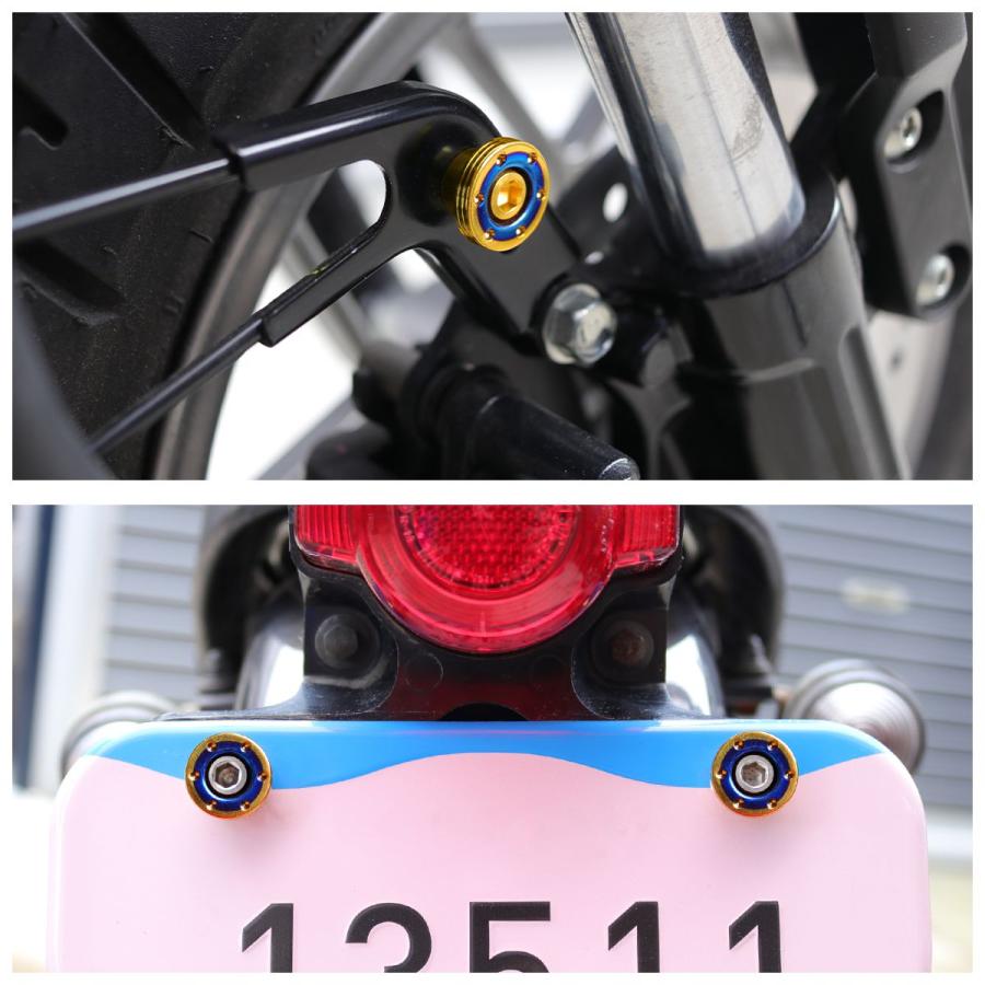 段付き カラー M6 フジツボ型 ワッシャー SUS304ステンレス ゴールド＆ブルー 2個セット TH0505 | ブランド登録なし | 02