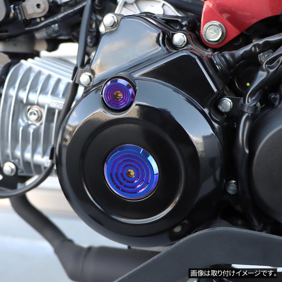 クランクケースカバー キャップ セット スズキ車汎用 SUS304 焼きチタンカラー TH0737 | スズキ | 02