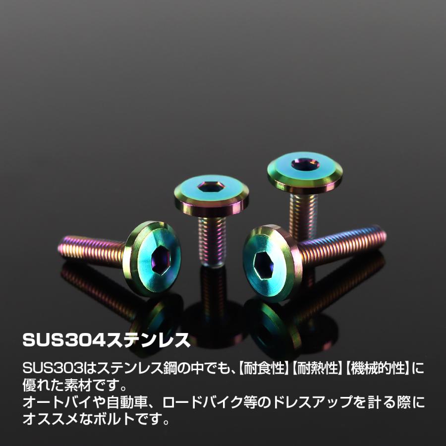 ステンレスボルト M5×20mm P0.8 フラットヘッド ボタンボルト レインボーグリーン TR0318 | TECHーMASTER | 01