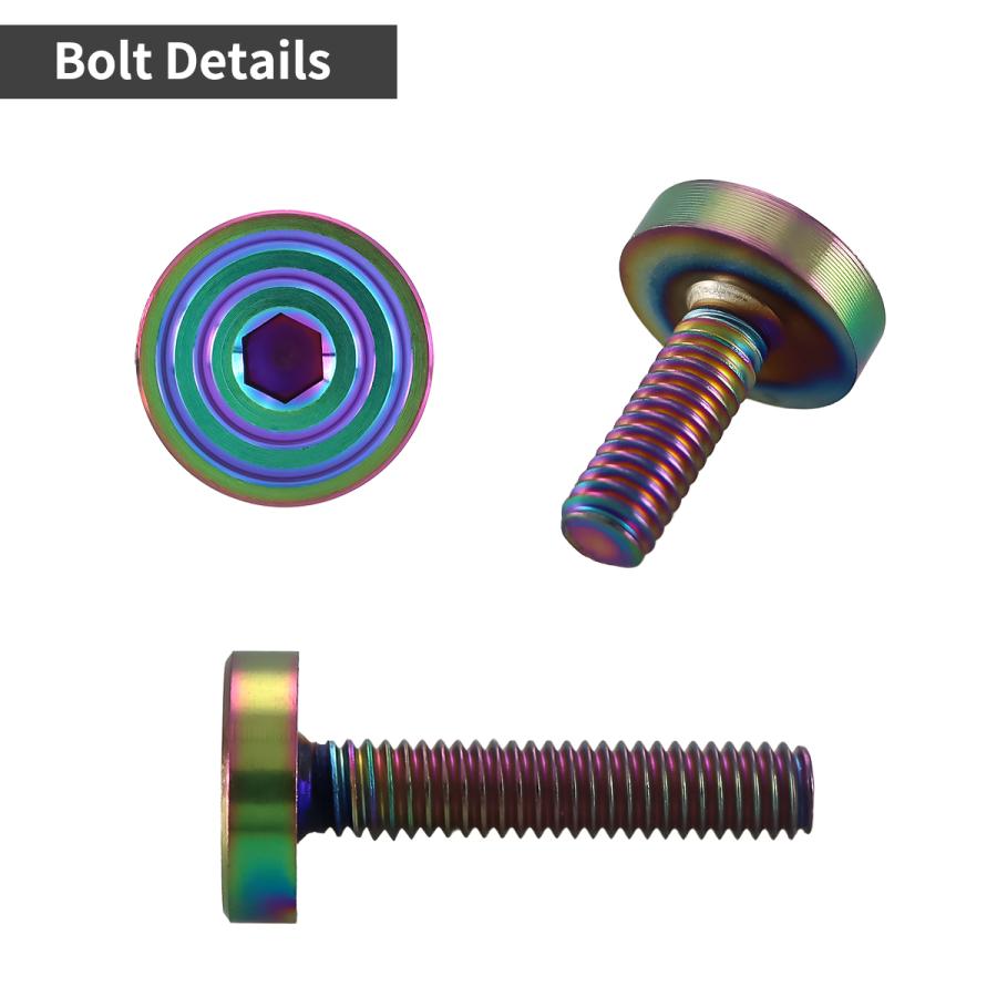 ステンレスボルト M4×20mm P0.7 マットタイプ シェルヘッド フラット レインボーグリーン TR0343 | TECHーMASTER | 02