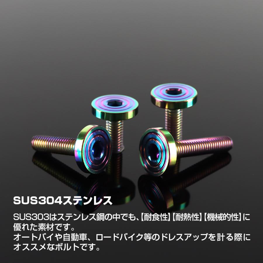 ステンレスボルト M5×12mm P0.8 マットタイプ シェルヘッド フラット レインボーグリーン TR0344 | TECHーMASTER | 01