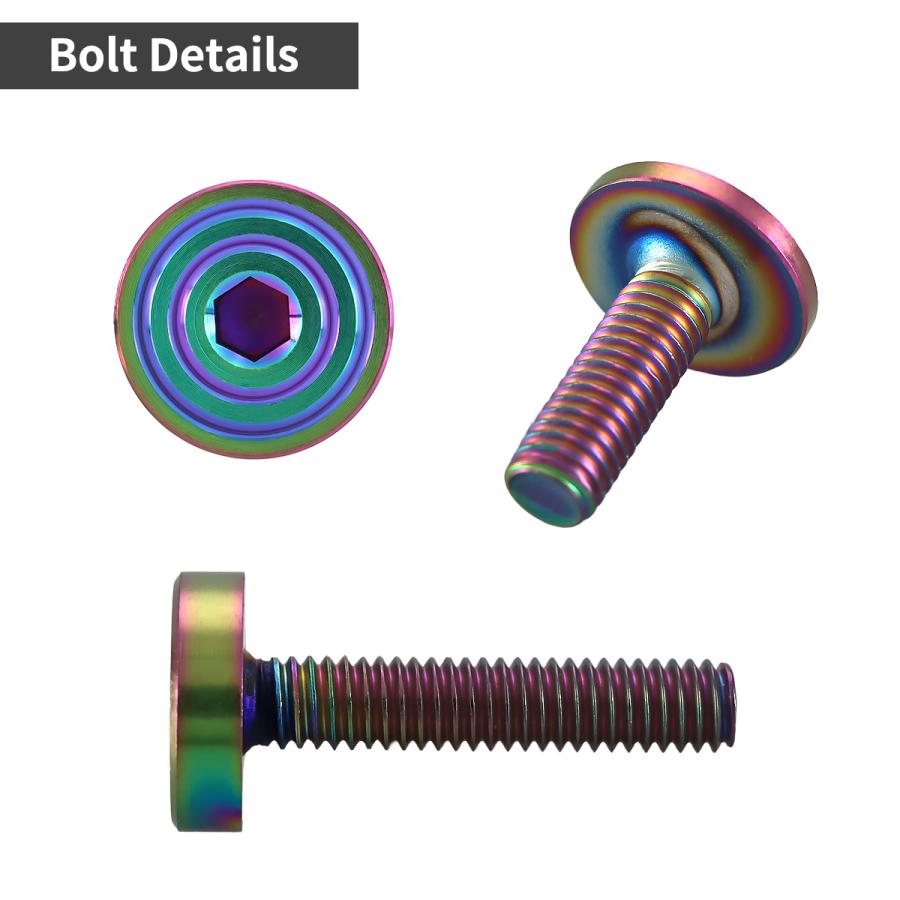 ステンレスボルト M5×25mm P0.8 マットタイプ シェルヘッド フラット レインボーグリーン TR0347 | TECHーMASTER | 02