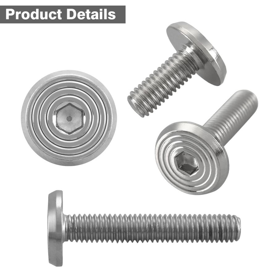 ステンレスボルト M6×20mm P1.0 シェルヘッド フラット シルバーカラー TR0771 | TECHーMASTER | 02