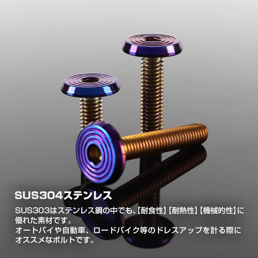 ステンレスボルト M5×20mm P0.8 シェルヘッド フラット 焼きチタンカラー TR0802 | TECHーMASTER | 01