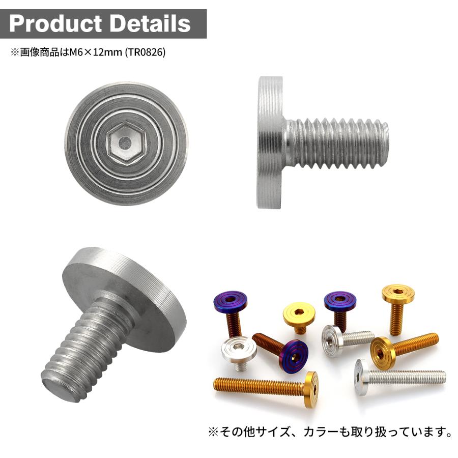 ステンレスボルト M4×15mm P0.7 マットタイプ シェルヘッド フラット シルバーカラー TR0815 | TECHーMASTER | 02