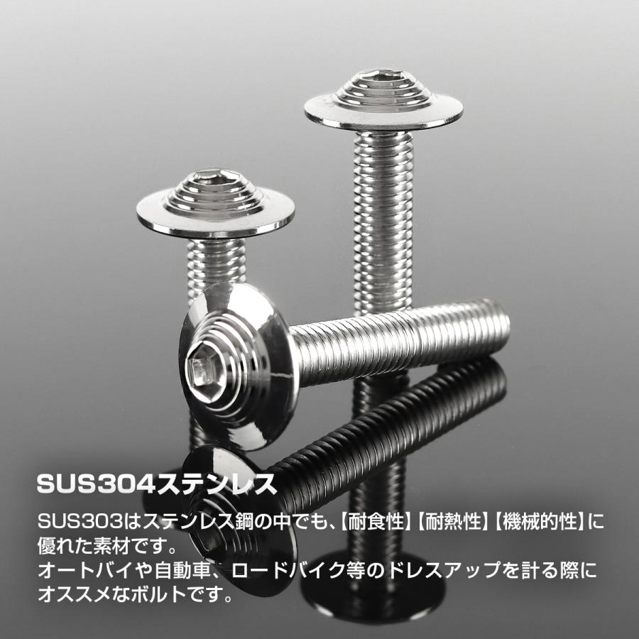 ステンレスボルト M5×20mm P0.8 シェルヘッド フランジ付き シルバーカラー TR0895 | TECHーMASTER | 01