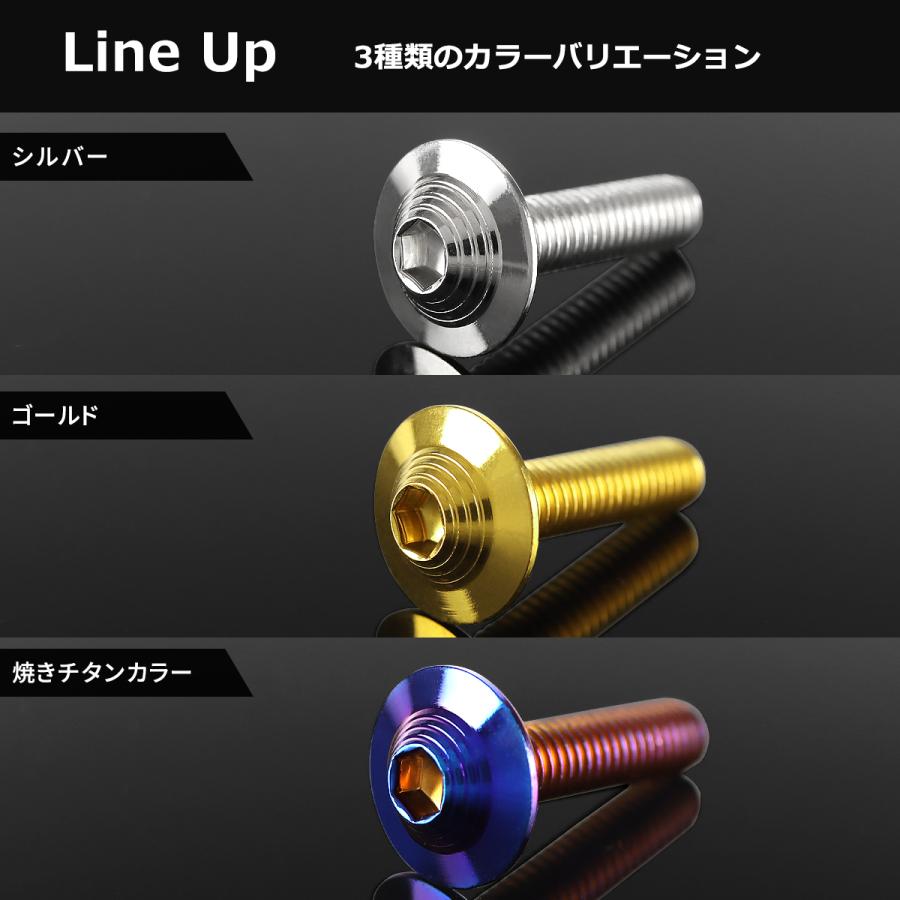 ステンレスボルト M5×20mm P0.8 シェルヘッド フランジ付き シルバーカラー TR0895 | TECHーMASTER | 03