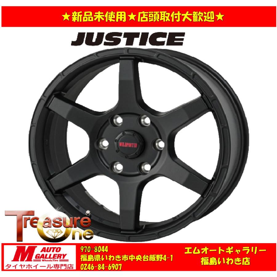 いわき 新品 ホイール4本セット1台分 JUSTICE 06 18x8.0J +55 6H139.7 