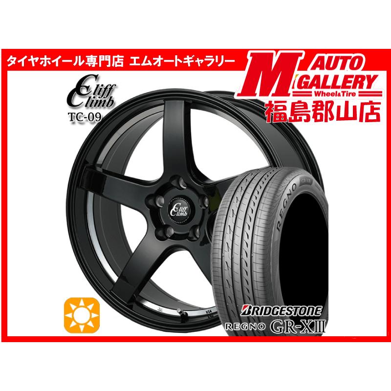 レグノ（ブリヂストン） 郡山 新品 サマータイヤホイールセット1台分 クリフクライムTC09 18x7.0J+38 5H114.3 BUC ...