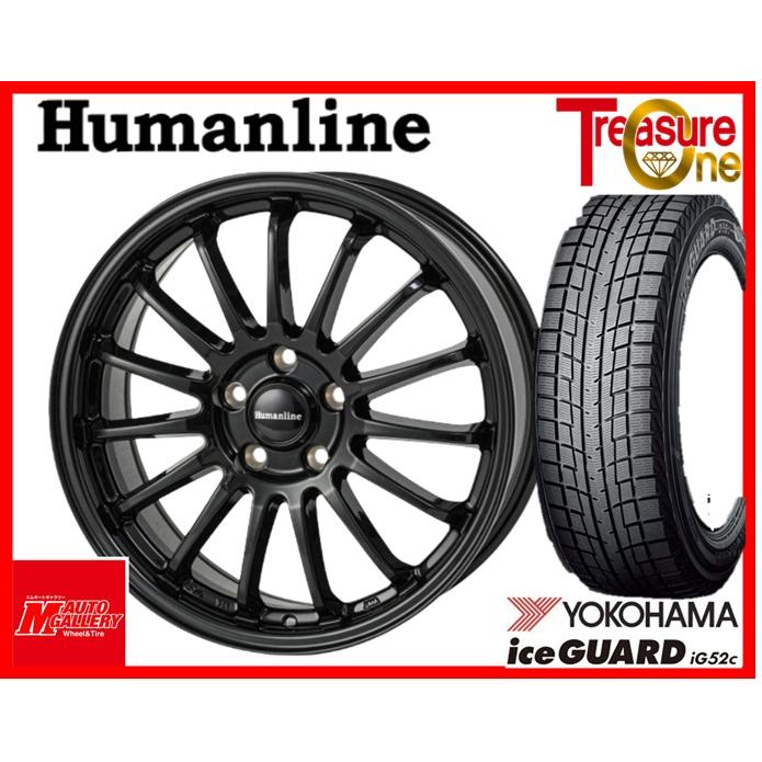 加須大桑 新品 スタッドレスタイヤホイールセット ヒューマンライン HF 