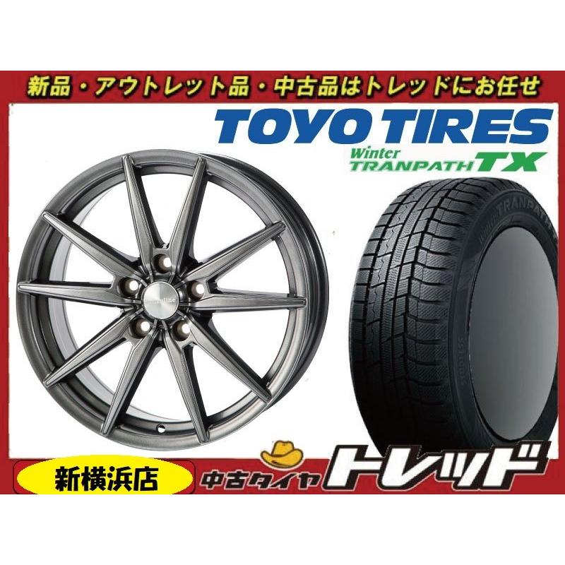 師岡 新品 冬セット HS-08 17x7.0J 38 5H114 DG TY トランパスTX 225 