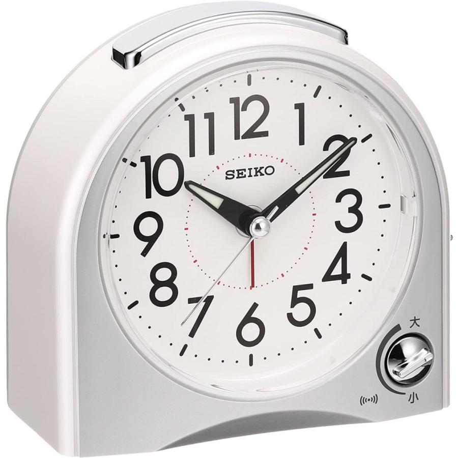 セイコー クロック 目覚まし時計 アナログ アラーム Kr503w パール Seiko 白 正規逆輸入品