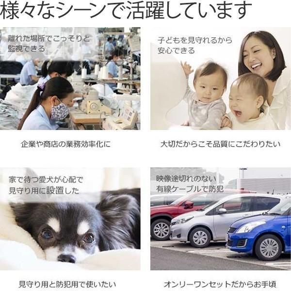 防犯カメラ マイク搭載 集音 200万画素 赤外線搭載 1TB HDD 屋外用防水、屋内ドームから選べるレコーダーと監視カメラ1〜4台セット SET-420S SONYセンサー |  | 04