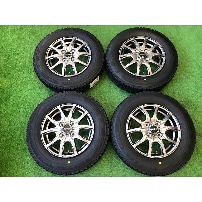 145/80R13 VRX2 4本 ブリザック VRX2 145/80R13×4.5J 75Q スタッドレスタイヤ＆鉄 4