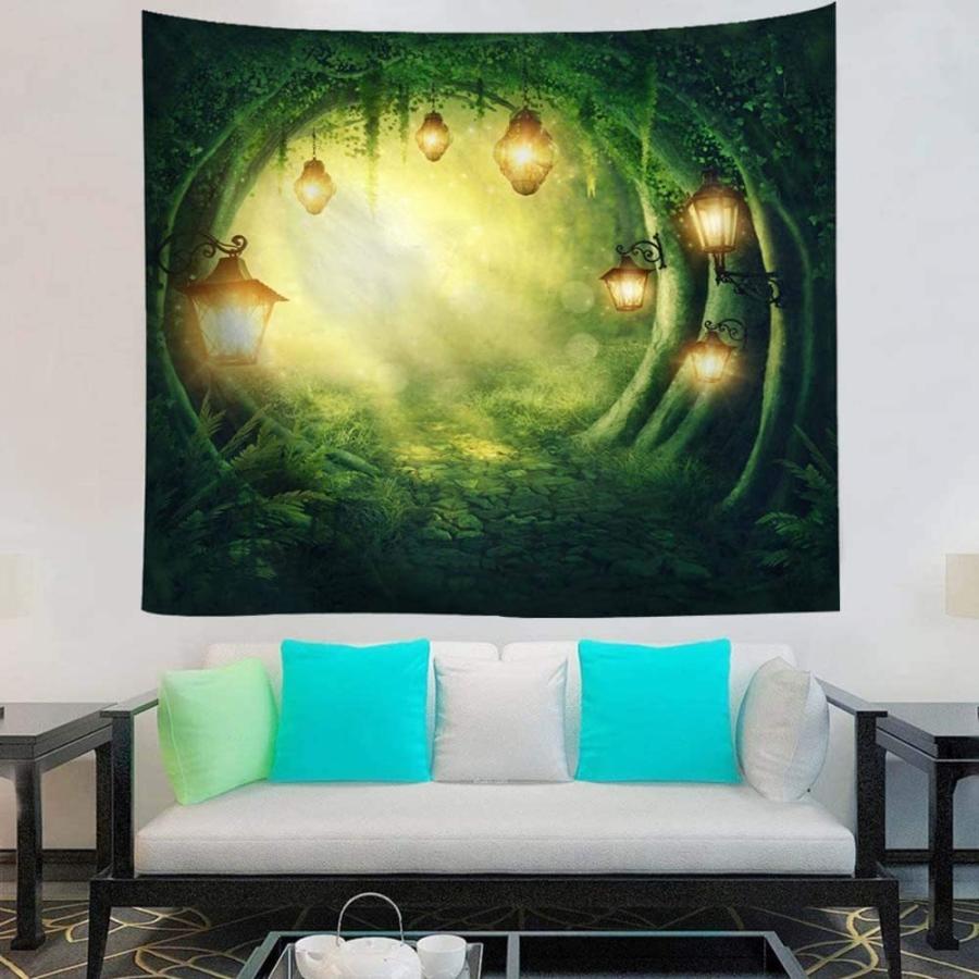 Tibemiタペストリー 多機能壁掛け 背景布 童話世界 夢の森 光 灯火 壁飾り インテリア おしゃれ 布 ポスター 簡単撮影用 玄関 カ Sawatana 通販 Yahoo ショッピング