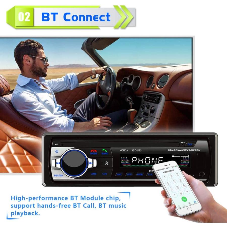 Eaglerich 自動車ラジオ Bluetooth 車音響 カーオーディオ ステレオ プレーヤー リモコン付き 1 Din 12v Sawatana 通販 Yahoo ショッピング