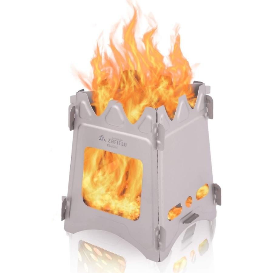 Zafield ウッドストーブ チタン 焚火台 ソロキャンプ ネイチャーストーブ 軽量 コンパクト チタン 002 Sawatana 通販 Yahoo ショッピング