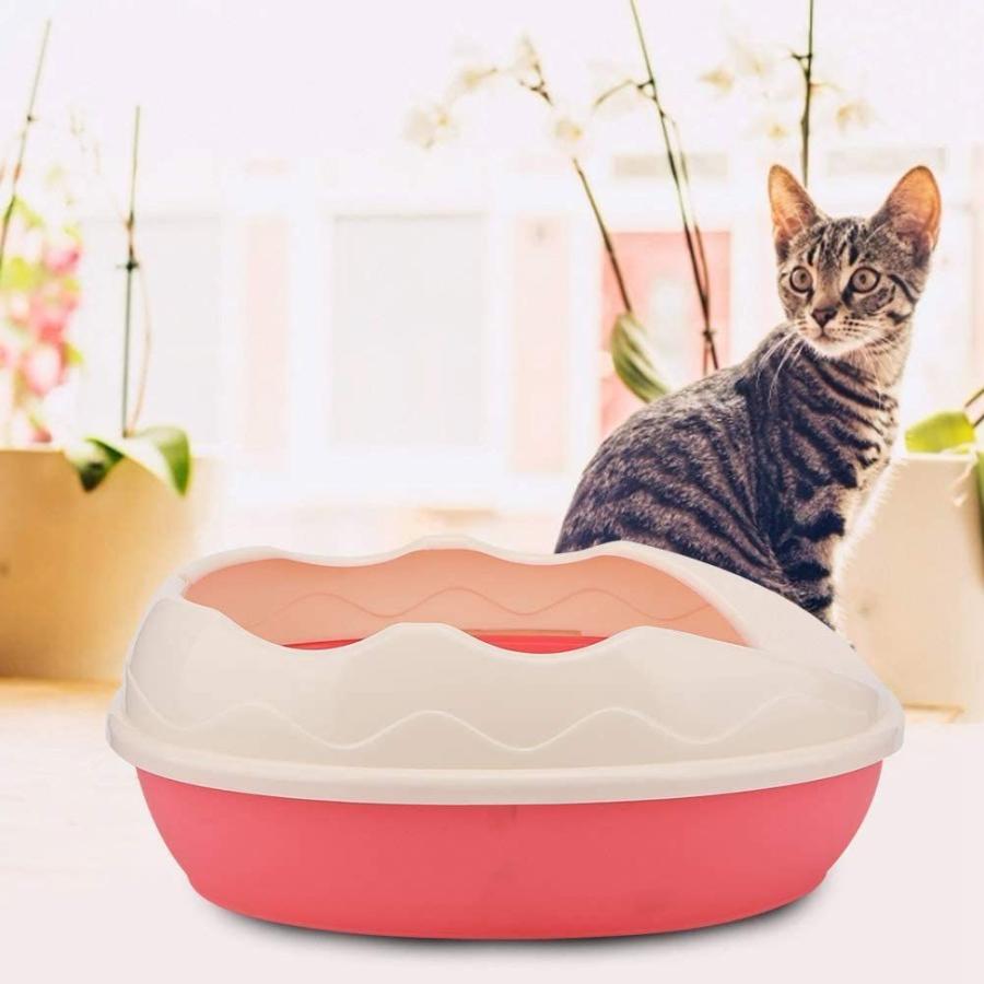 Ruiqas 猫トイレ ペット半密閉式トイレ ペット小猫トイレ 猫トイレ 撥水加工 水洗 ネコトイレ 猫用品 ペット用品 猫用トイレ砂を送る Sawatana 通販 Yahoo ショッピング