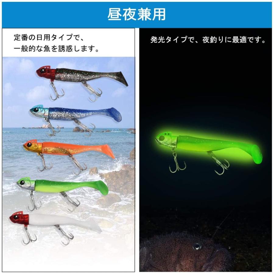 Colorgo ワーム ソフトルアー ジグヘッド 21g 30g シーバス ヒラメ マゴチ 青物 マグロ スズキ マス タチウオ ブリ 海釣 Sawatana 通販 Yahoo ショッピング